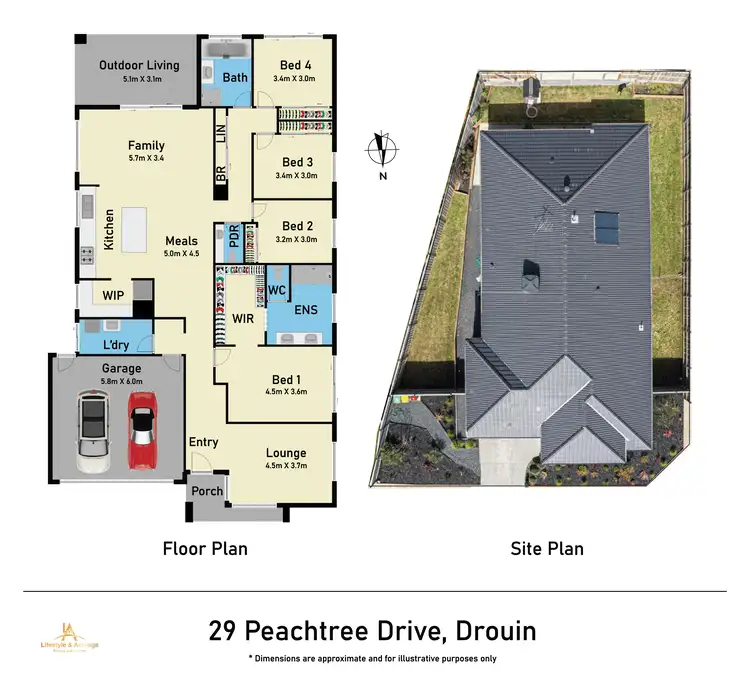 Floorplan of Homely house listing, 29 Peachtree Drive, Drouin VIC 3818