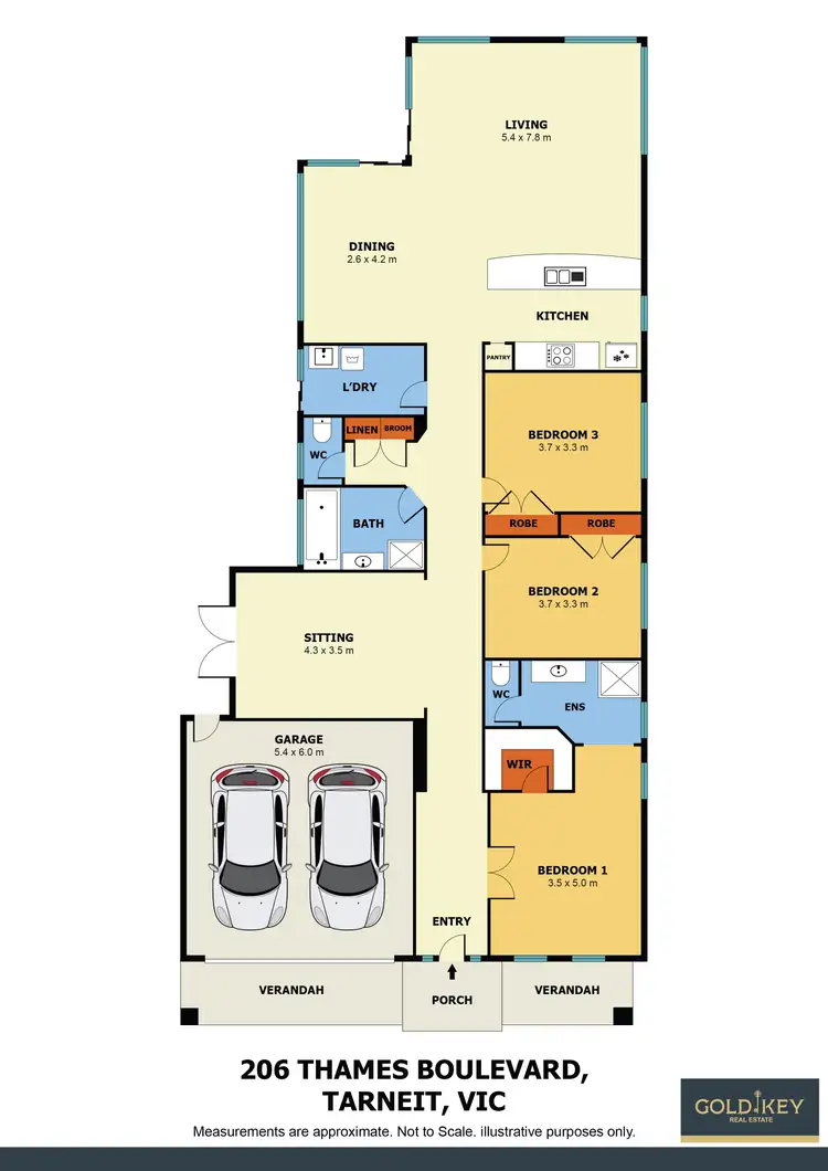Floorplan of Homely house listing, 206 Thames Boulevard, Tarneit VIC 3029