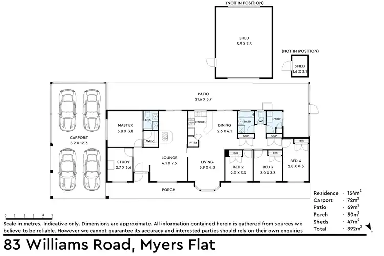Floorplan of Homely house listing, 83 Williams Road, Myers Flat VIC 3556
