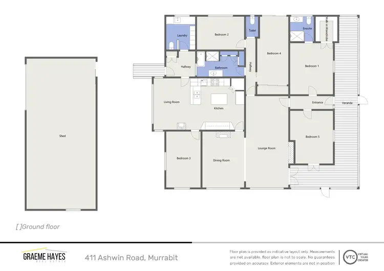 Floorplan of Homely house listing, 411 Ashwin Road, Murrabit VIC 3579