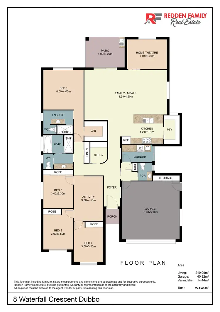 Floorplan of Homely house listing, 8 Waterfall Crescent, Dubbo NSW 2830