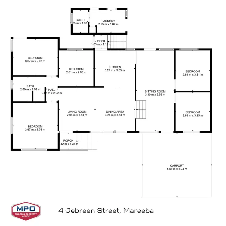 Floorplan of Homely house listing, 4 Jebreen Street, Mareeba QLD 4880
