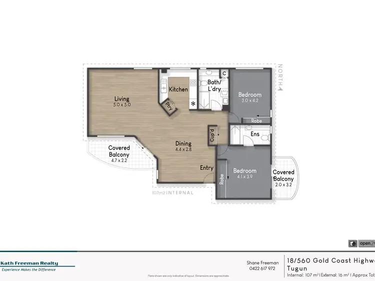 Floorplan of Homely apartment listing, 18/560 Gold Coast Highway, Tugun QLD 4224