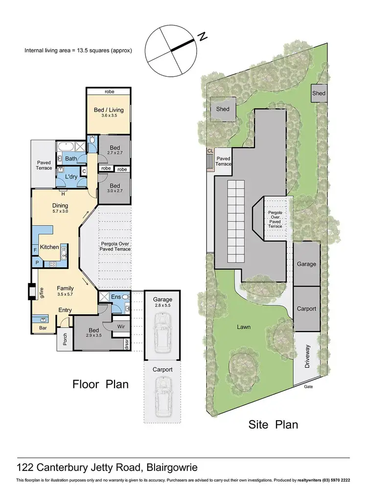 Floorplan of Homely house listing, 122 Canterbury Jetty Road, Blairgowrie VIC 3942
