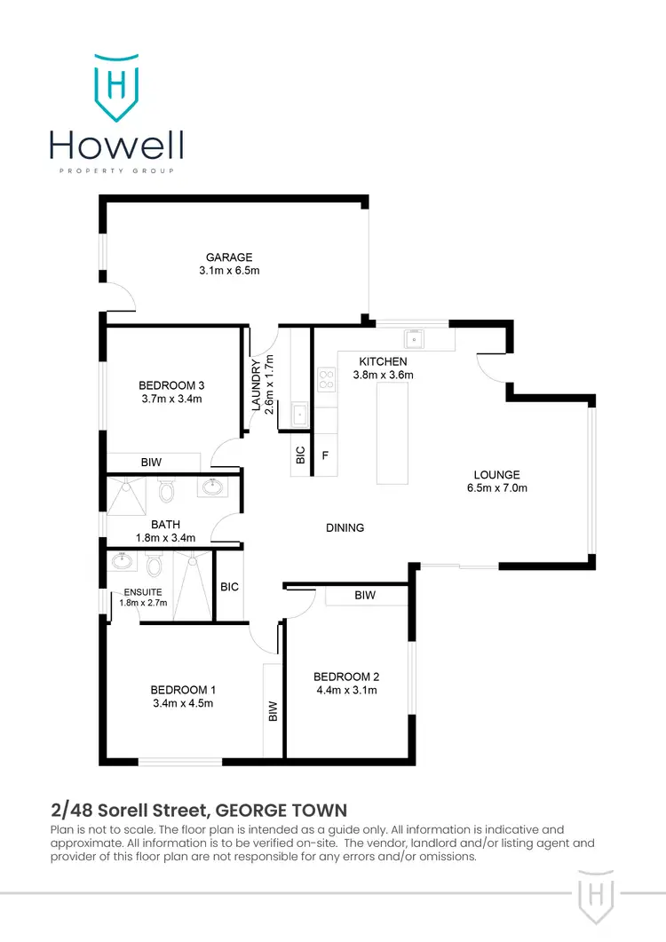 Floorplan of Homely unit listing, 2/48 Sorell Street, George Town TAS 7253