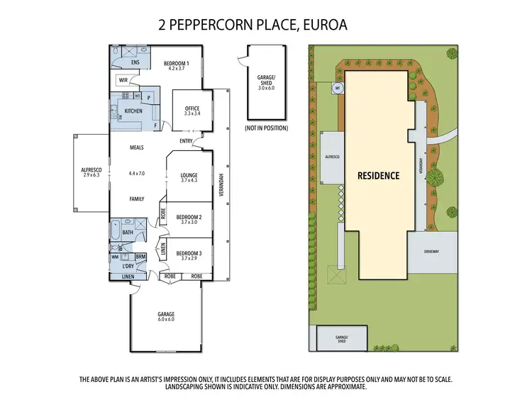 Floorplan of Homely house listing, 2 Peppercorn Place, Euroa VIC 3666