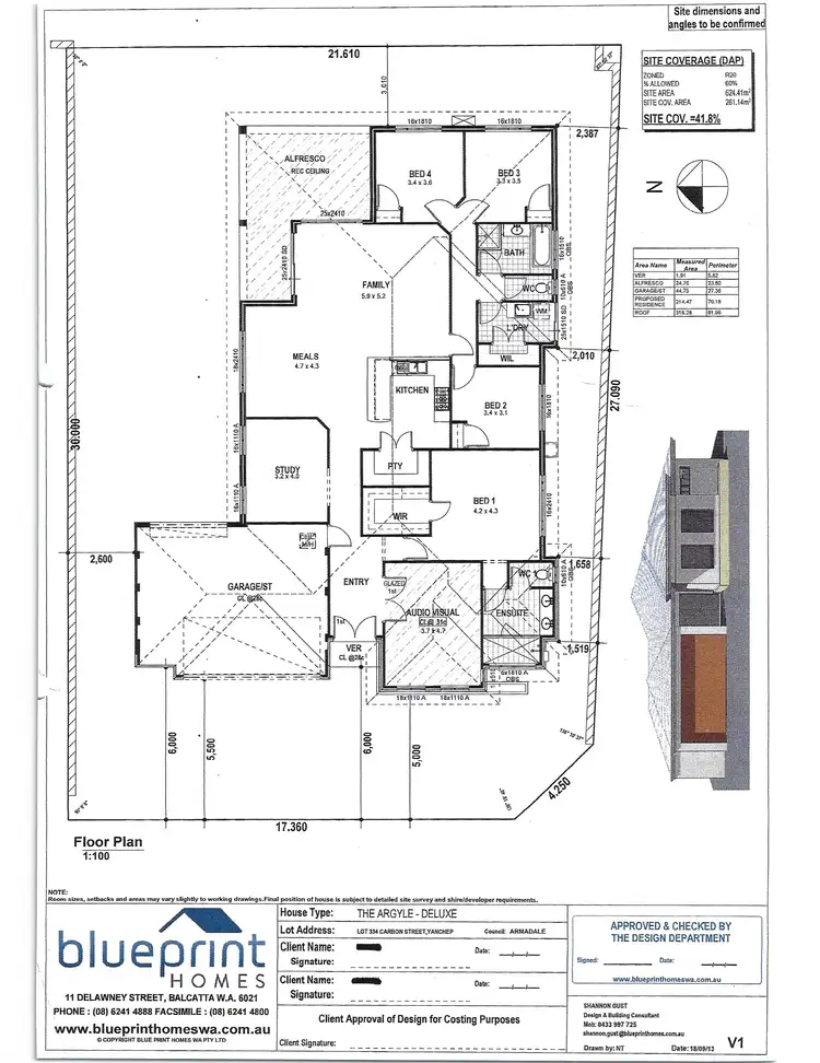 Floorplan of Homely house listing, 4 Carbon Street, Yanchep WA 6035