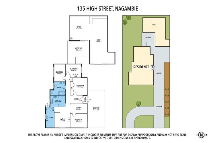 Floorplan of Homely house listing, 135 High St, Nagambie VIC 3608