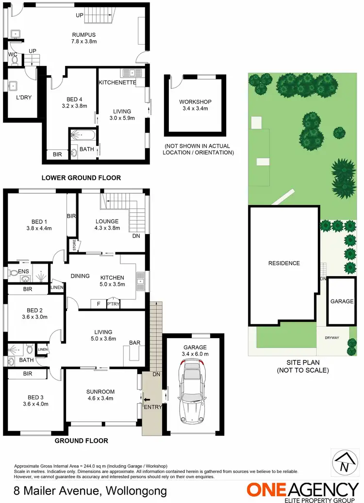 Floorplan of Homely house listing, 8 Mailer Avenue, Wollongong NSW 2500