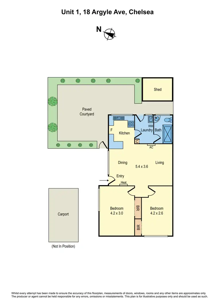 Floorplan of Homely unit listing, 1/18 Argyle Avenue, Chelsea VIC 3196