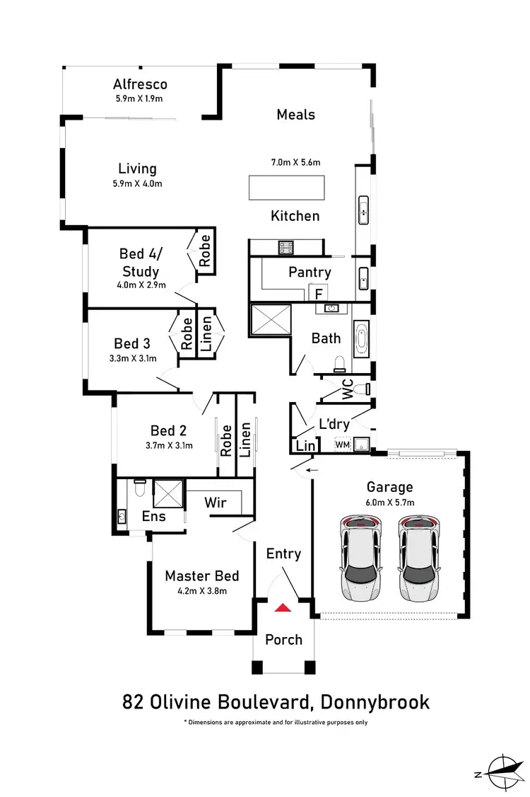 Floorplan of Homely house listing, 82 olivine boulevard, Donnybrook VIC 3064