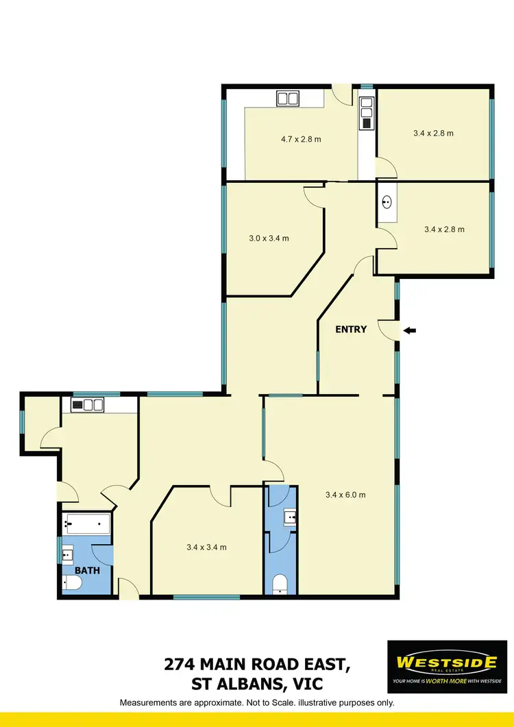 Floorplan of Homely house listing, 274 Main Road East, St Albans VIC 3021