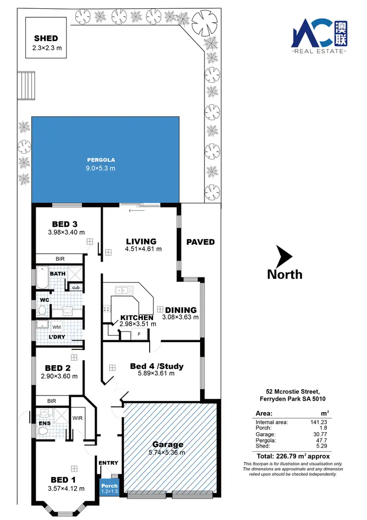 Floorplan of Homely house listing, 52 McRostie Street, Ferryden Park SA 5010