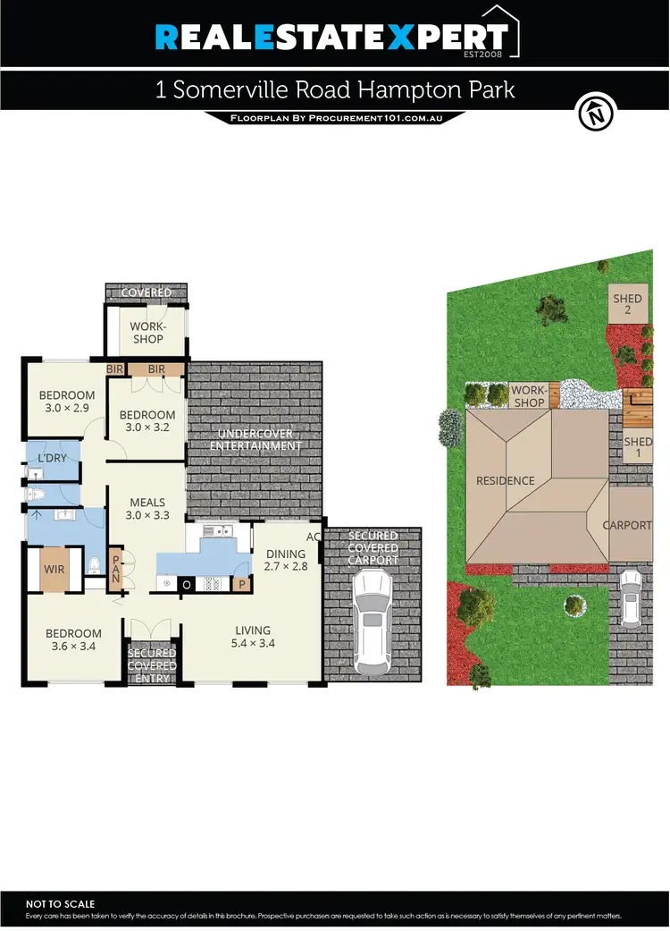 Floorplan of Homely house listing, 1 Somerville Road, Hampton Park VIC 3976