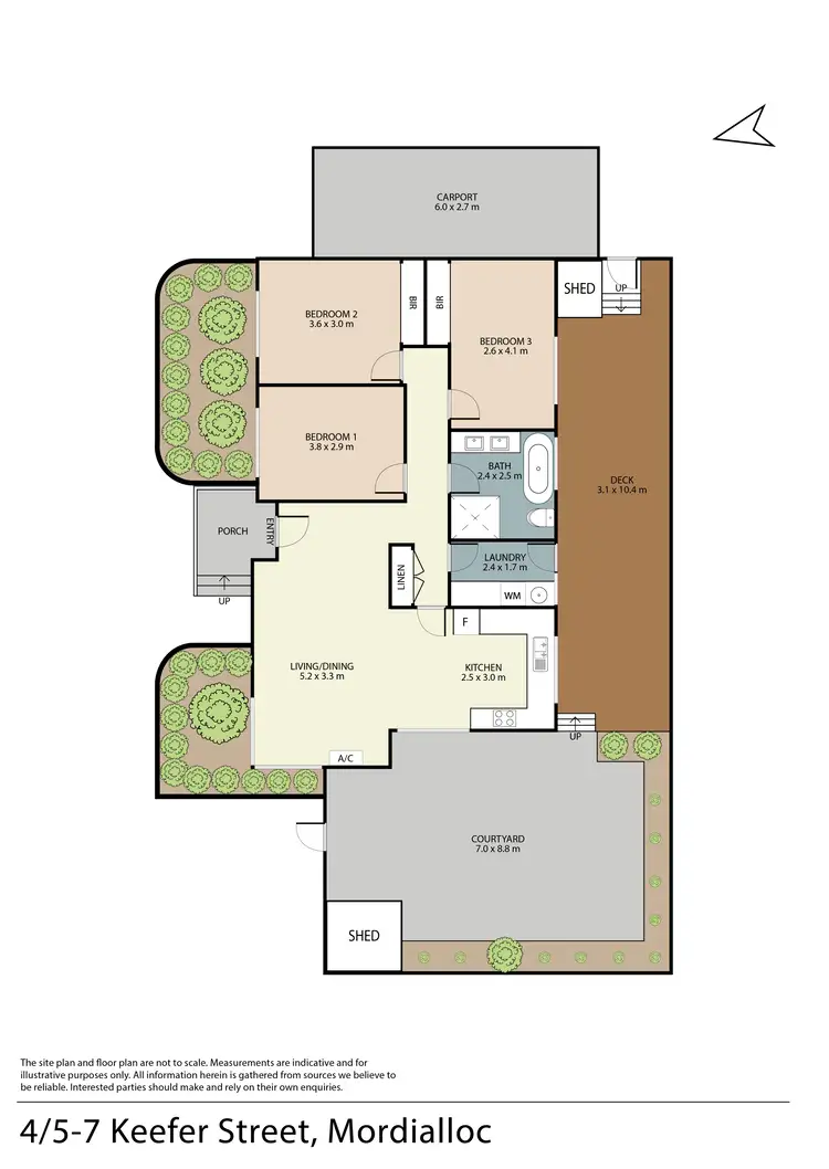 Floorplan of Homely unit listing, 4/5-7 Keefer Street, Mordialloc VIC 3195