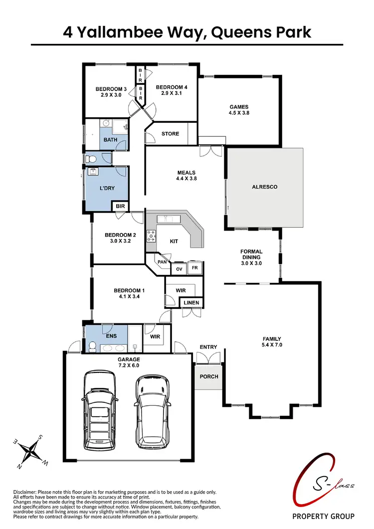 Floorplan of Homely house listing, 4 Yallambee Way, Queens Park WA 6107
