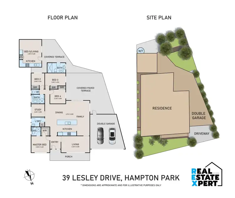 Floorplan of Homely house listing, 39 Lesley Drive, Hampton Park VIC 3976