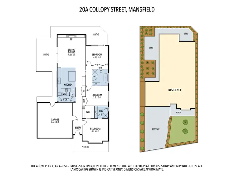 Floorplan of Homely house listing, 20 Collopy Street, Mansfield VIC 3722