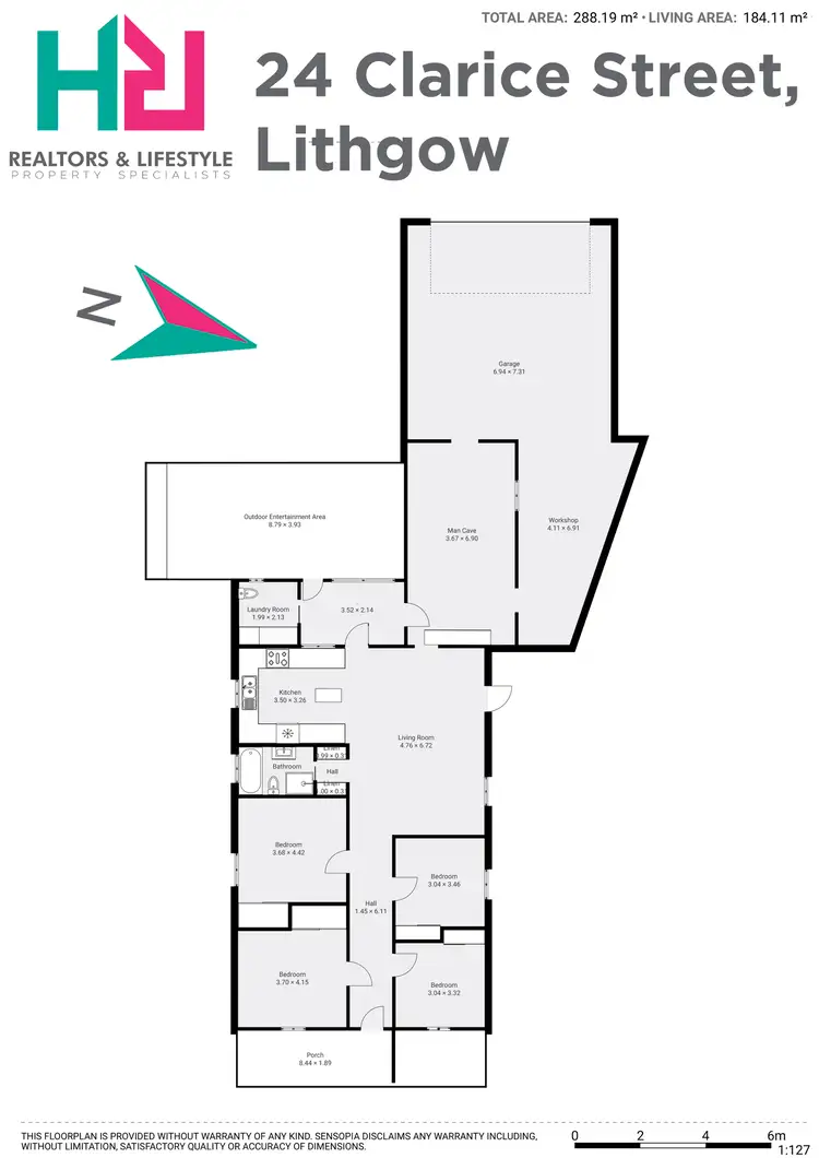 Floorplan of Homely house listing, 24 Clarice Street, Lithgow NSW 2790