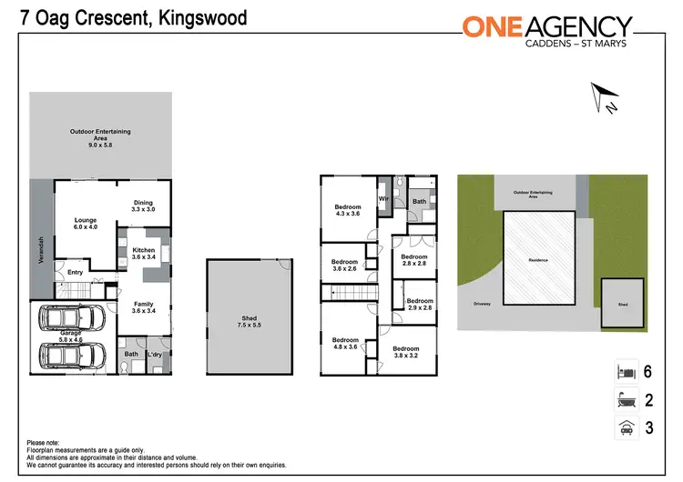 Floorplan of Homely house listing, 7 Oag Crescent, Kingswood NSW 2747
