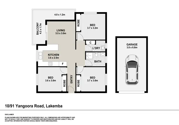 Floorplan of Homely apartment listing, 10/91 Yangoora Road, Lakemba NSW 2195