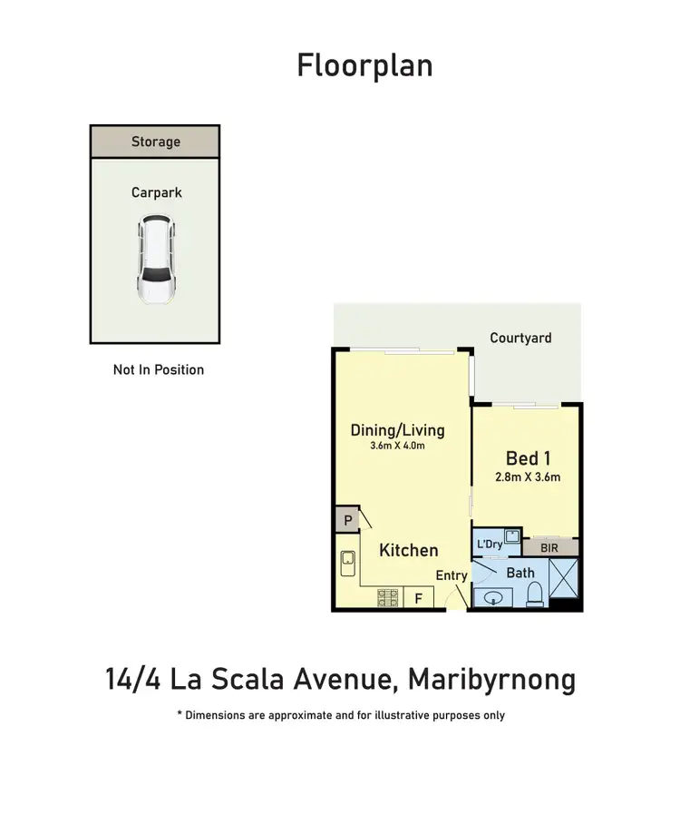 Floorplan of Homely apartment listing, 14/4 La Scala Avenue, Maribyrnong VIC 3032