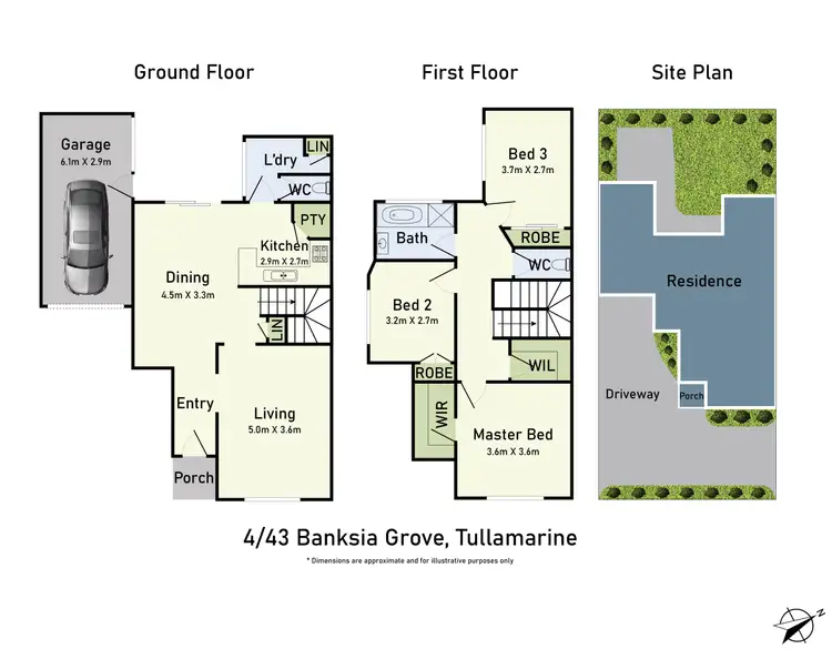 Floorplan of Homely townhouse listing, 4/43 Banksia Grove, Tullamarine VIC 3043