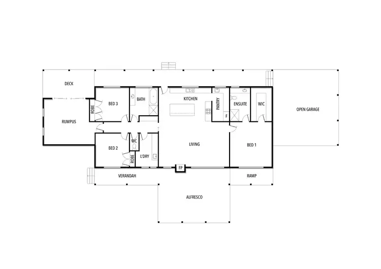Floorplan of Homely rural property listing, 293 Merton-Strathbogie Road, Merton VIC 3715