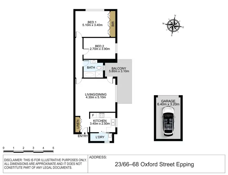 Floorplan of Homely apartment listing, 23/66-68 Oxford Street, Epping NSW 2121