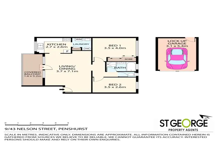 Floorplan of Homely apartment listing, 9/43 Nelson Street, Penshurst NSW 2222
