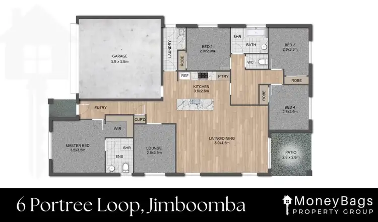 Floorplan of Homely house listing, 6 Portree Loop, Jimboomba QLD 4280