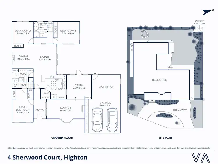 Floorplan of Homely house listing, 4 Sherwood Court, Highton VIC 3216