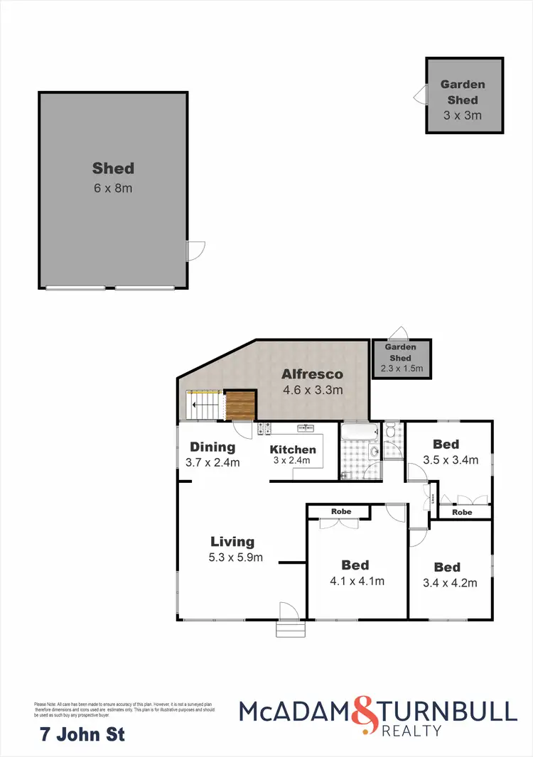 Floorplan of Homely house listing, 7 John Street, Southbrook QLD 4363