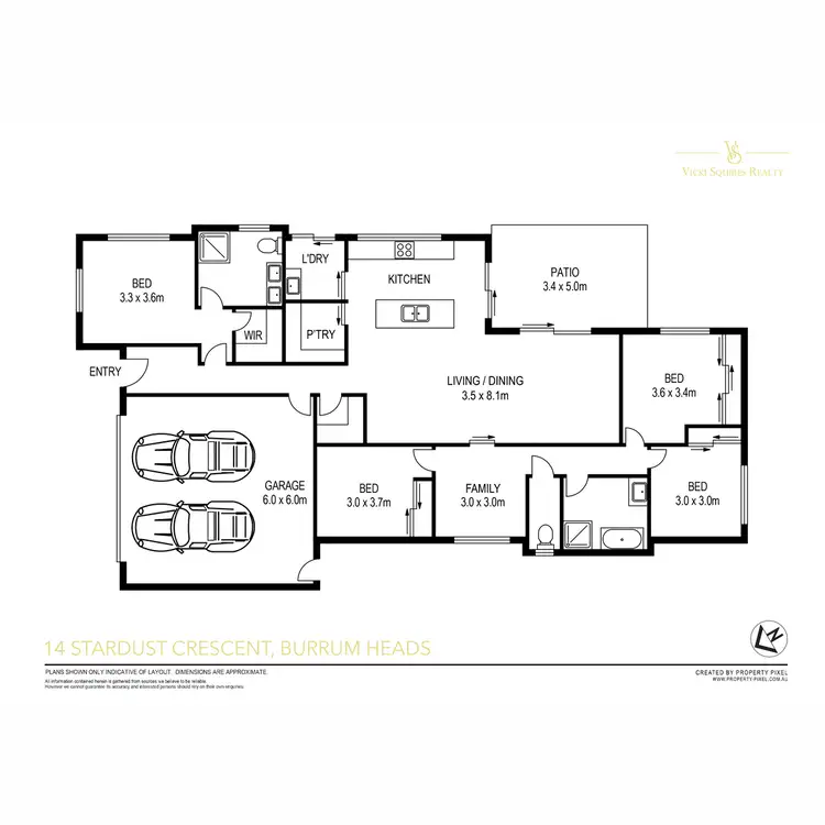 Floorplan of Homely house listing, 14 Stardust Crescent, Burrum Heads QLD 4659