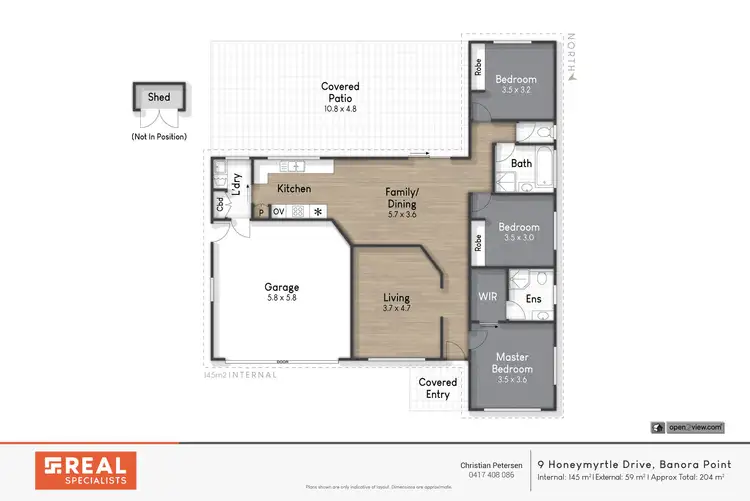 Floorplan of Homely house listing, 9 Honeymyrtle Drive, Banora Point NSW 2486