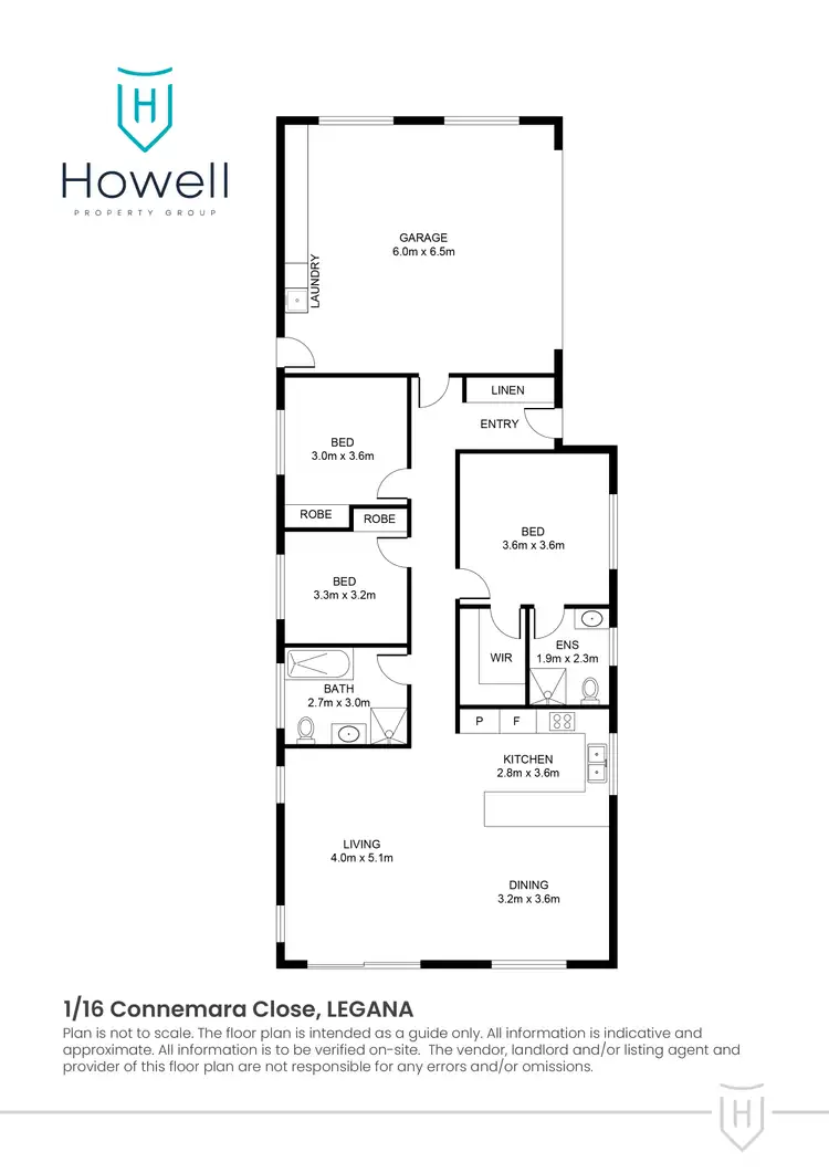 Floorplan of Homely unit listing, 1/16 Connemara Close, Legana TAS 7277