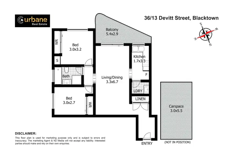 Floorplan of Homely apartment listing, 36/13-19 Devitt Street, Blacktown NSW 2148