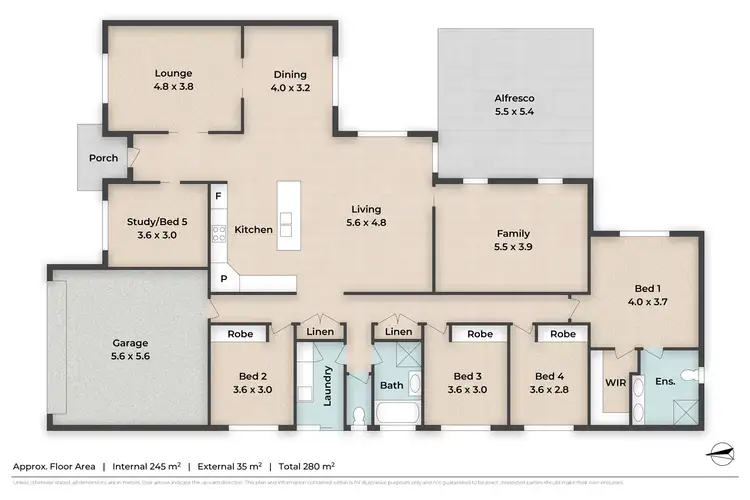 Floorplan of Homely house listing, 42 Rise Place, Moggill QLD 4070