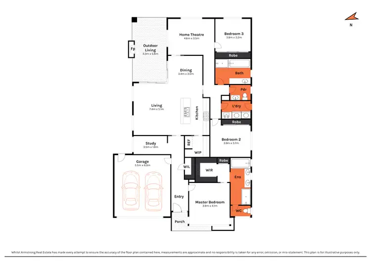 Floorplan of Homely house listing, 10 Limestone Way, Ocean Grove VIC 3226