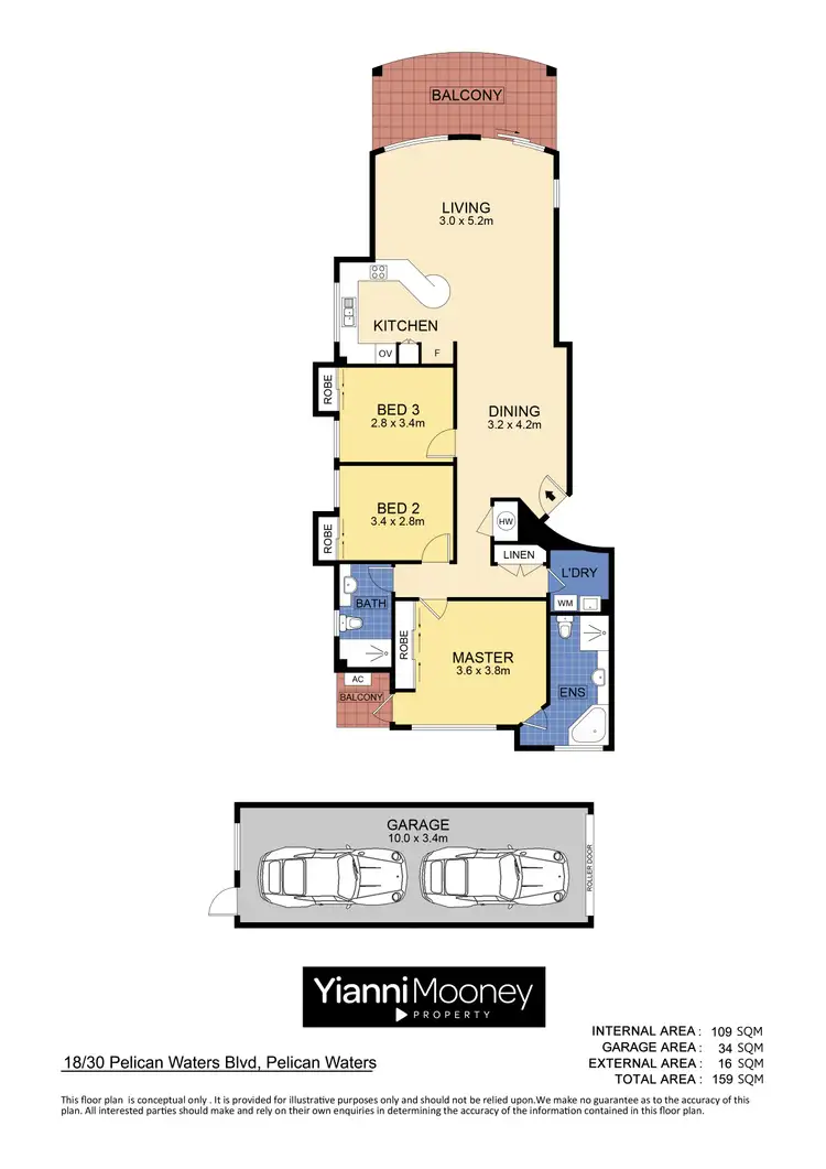 Floorplan of Homely unit listing, 18/30 Pelican Waters Boulevard, Pelican Waters QLD 4551