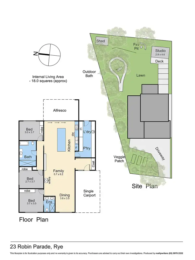 Floorplan of Homely house listing, 23 Robin Parade, Rye VIC 3941