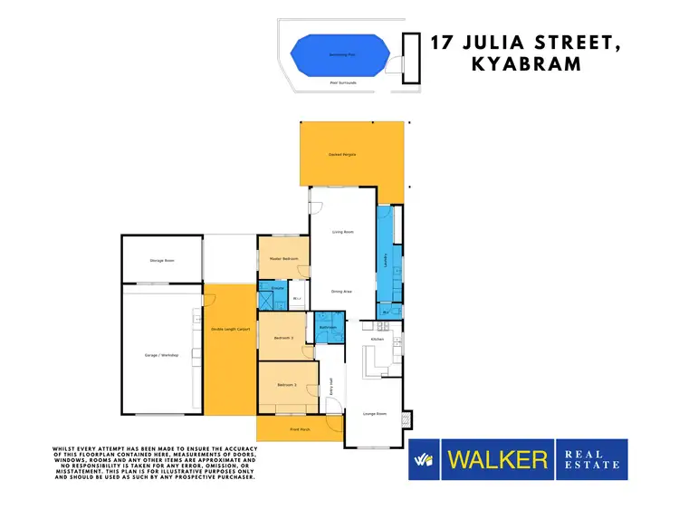 Floorplan of Homely house listing, 17 Julia Street, Kyabram VIC 3620