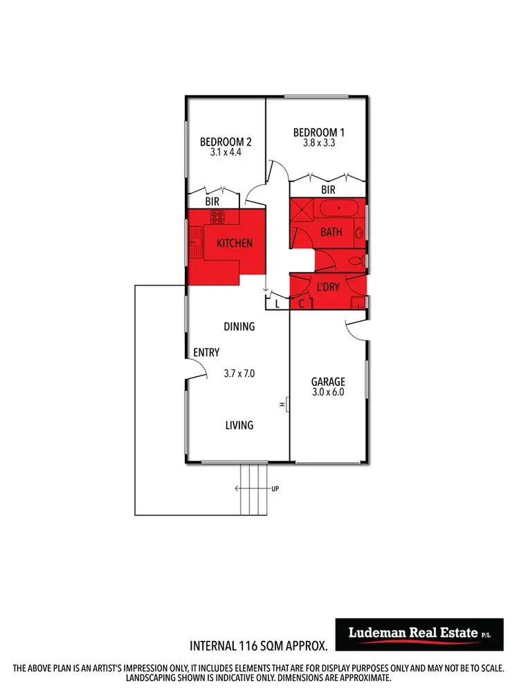 Floorplan of Homely unit listing, 1 & 2/9 Kingfisher Grove, Warrnambool VIC 3280
