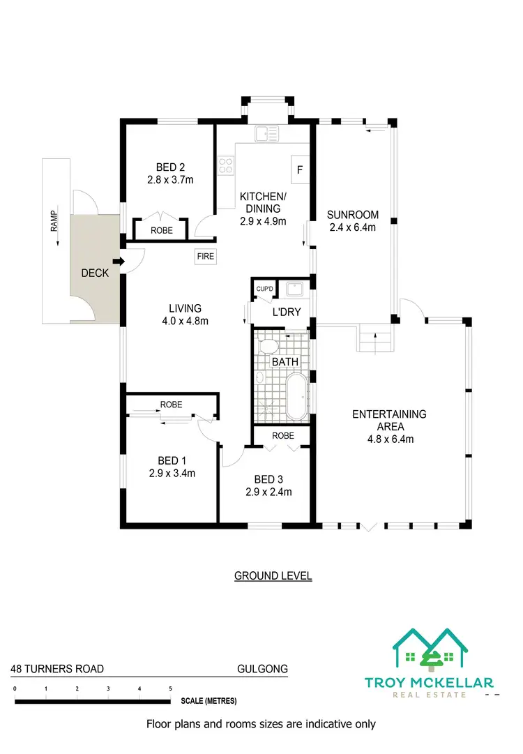 Floorplan of Homely house listing, 48 Turners Lane, Gulgong NSW 2852