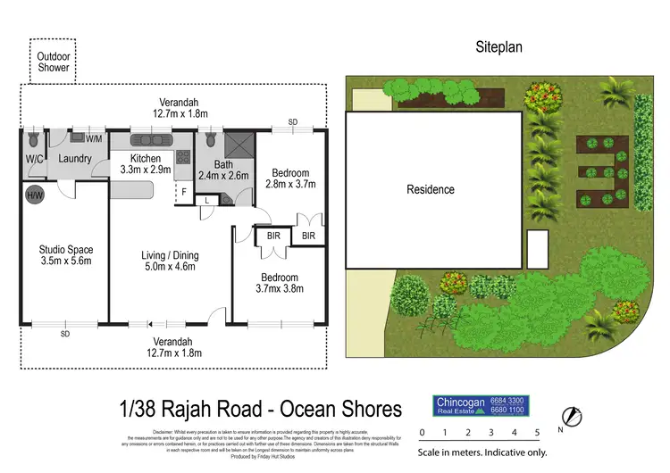Floorplan of Homely house listing, 1/38 Rajah Road, Ocean Shores NSW 2483