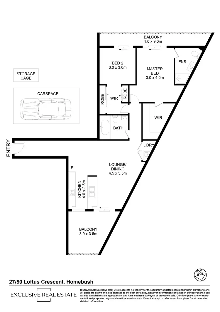 Floorplan of Homely apartment listing, 27/50 Loftus Crescent, Homebush NSW 2140