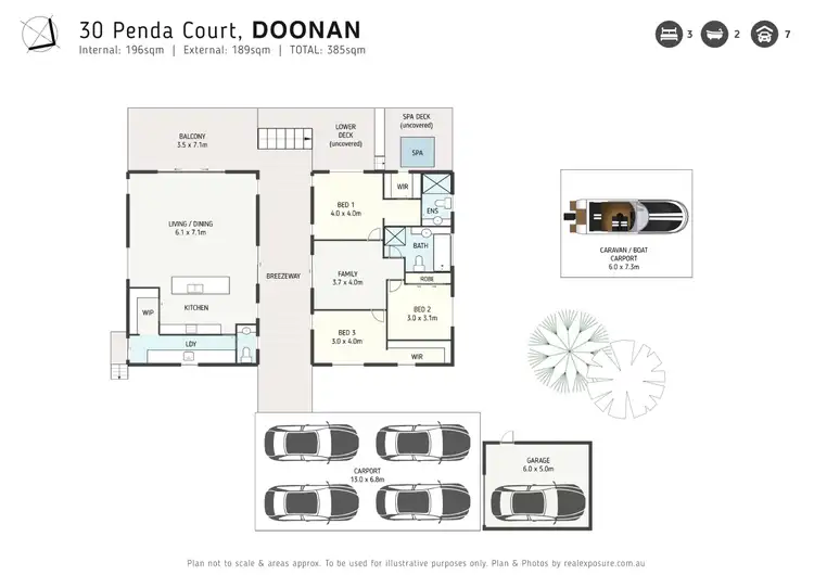 Floorplan of Homely house listing, 30 PENDA COURT, Doonan QLD 4562