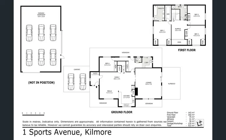 Floorplan of Homely house listing, 1 Sports Avenue, Kilmore VIC 3764
