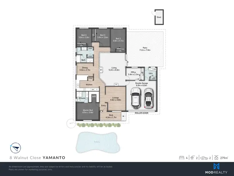 Floorplan of Homely house listing, 8 Walnut Close, Yamanto QLD 4305