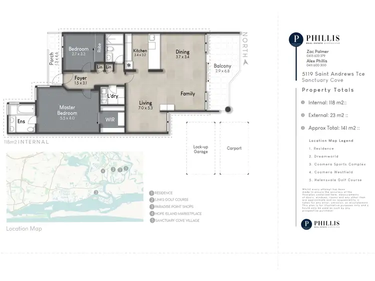 Floorplan of Homely apartment listing, 5119 St Andrews Terrace, Sanctuary Cove QLD 4212